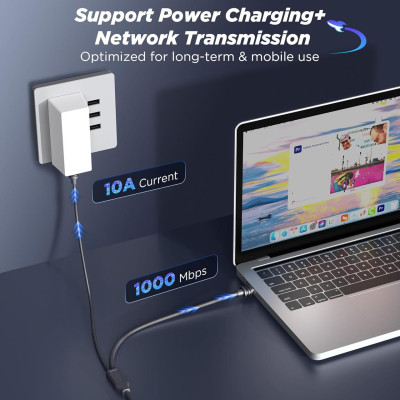 Кабель No Brand Hugener 2в1 Starlink Mini для заряджання DC/USB-C 15 м Сірий (2881818527) Кабель No Brand Hugener 2в1 Starlink Mini для заряджання DC/USB-C 15 м Сірий (2881818527)
