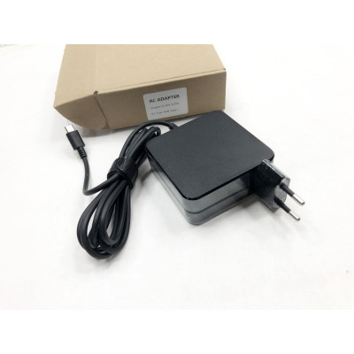 Блок живлення для ноутбука Foxsur HP Lenovo Dell Type-C 20V 3.25A 65W Чорний (A20-65P1A) Блок живлення для ноутбука Foxsur HP Lenovo Dell Type-C 20V 3.25A 65W Чорний (A20-65P1A)