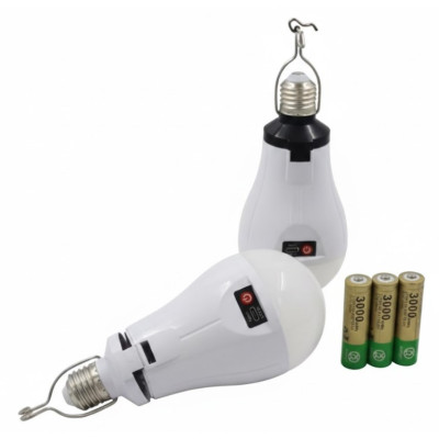 Лампочка аккумуляторная с крючком и зарядкой No Brand LED Type-C Е 27 Белый (2104619093) Лампочка аккумуляторная с крючком и зарядкой No Brand LED Type-C Е 27 Белый (2104619093)