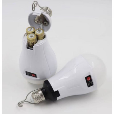 Лампочка аккумуляторная с крючком и зарядкой No Brand LED Type-C Е 27 Белый (2104619093) Лампочка аккумуляторная с крючком и зарядкой No Brand LED Type-C Е 27 Белый (2104619093)