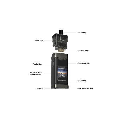 POD система Smoant Pasito 3 100w Pod 2800mAh 7ml Kit Space Grey (18827-hbr)