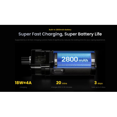 POD система Smoant Pasito 3 100w Pod 2800mAh 7ml Kit Space Grey (18827-hbr)