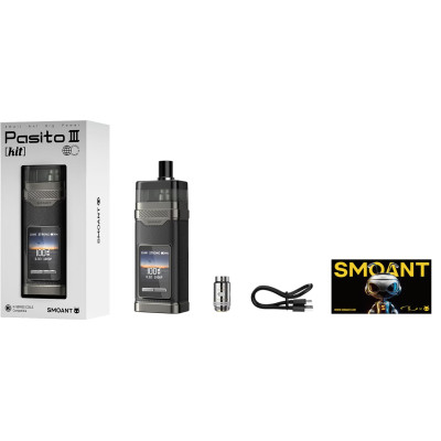 POD система Smoant Pasito 3 100w Pod 2800mAh 7ml Kit Space Grey (18827-hbr)