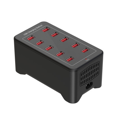 Зарядная станция многопортовая iLEPO на 10 USB портов Black (19011-hbr) Зарядная станция многопортовая iLEPO на 10 USB портов Black (19011-hbr)