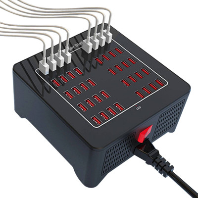 Зарядная станция многопортовая iLEPO на 40 USB портов Black (19014-hbr) Зарядная станция многопортовая iLEPO на 40 USB портов Black (19014-hbr)