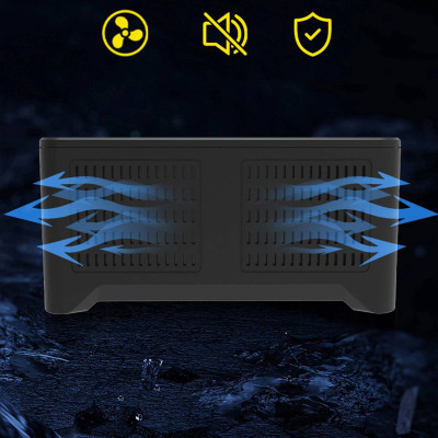 Зарядная станция многопортовая iLEPO на 40 USB портов Black (19014-hbr) Зарядная станция многопортовая iLEPO на 40 USB портов Black (19014-hbr)