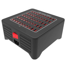 Зарядна станція багатопортова iLEPO на 50 USB портів Black (19015-hbr)