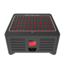 Зарядна станція багатопортова iLEPO на 60 USB портів Black (19016-hbr)