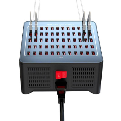 Зарядная станция многопортовая iLEPO на 60 USB портов Black (19016-hbr) Зарядная станция многопортовая iLEPO на 60 USB портов Black (19016-hbr)