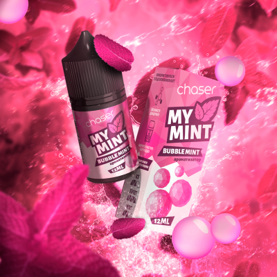 Набір компонентів для самозамісу сольової заправки Chaser MY MINT 30 мл Bubble Mint 0-50 мг (19039-hbr) Набір компонентів для самозамісу сольової заправки Chaser MY MINT 30 мл Bubble Mint 0-50 мг (19039-hbr)