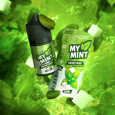 Набор компонентов для самозамеса солевой заправки Chaser MY MINT 30 мл Sweet Mint 0-50 мг (19043-hbr)
