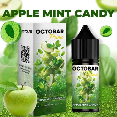 Набор компонентов для самозамеса солевой заправки Octobar Prime 15 мл 0-50 мг Apple Mint Candy (19047-hbr) Набор компонентов для самозамеса солевой заправки Octobar Prime 15 мл 0-50 мг Apple Mint Candy (19047-hbr)