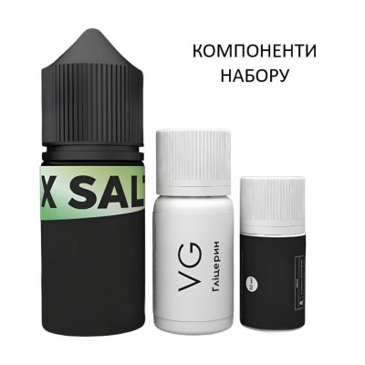 Набір компонентів для самозамісу сольової заправки Octobar Prime 15 мл 0-50 мг Pina Colada (19056-hbr)