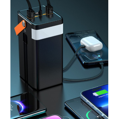 Портативный повербанк No Brand Power Bank Fast Charge 80000 mAh Черный (2104619133) Портативный повербанк No Brand Power Bank Fast Charge 80000 mAh Черный (2104619133)