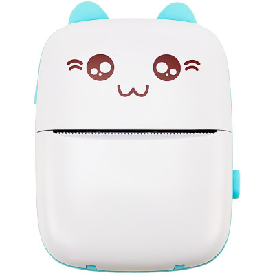 Дитячий Bluetooth принтер No Brand Mini printer Біло-блакитний (2104619158)