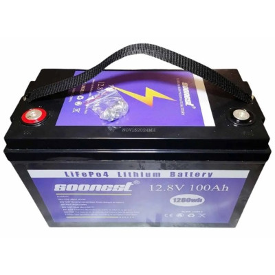 Аккумулятор No Brand Soonest LiFePO4 12.8V 100Ah 1280Wh (2104619159) Аккумулятор No Brand Soonest LiFePO4 12.8V 100Ah 1280Wh (2104619159)