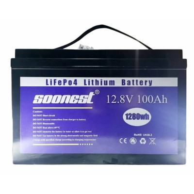 Аккумулятор No Brand Soonest LiFePO4 12.8V 100Ah 1280Wh (2104619159) Аккумулятор No Brand Soonest LiFePO4 12.8V 100Ah 1280Wh (2104619159)
