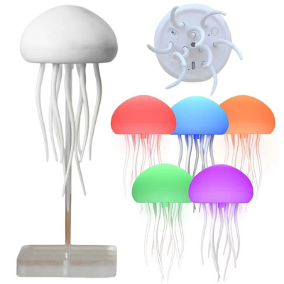 Ночник No Brand Медуза RGB LED USB 5 Вт Белый (2104619175) Ночник No Brand Медуза RGB LED USB 5 Вт Белый (2104619175)