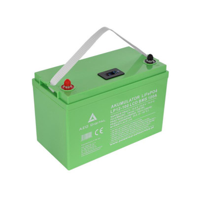 Аккумулятор AZO Digital LiFePO4 LP12-100 100Ah 12V 100A LCD Bluetooth (305820)
