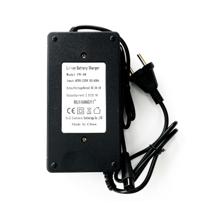 Зарядное устройство для аккумулятора электросамоката No Brand Kugoo M4/M4 PRO 54.6V 2А GX16 3pin Черный (V4T-0031-31-4)