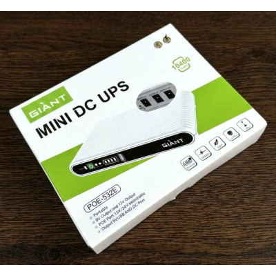 Джерело безперебійного живлення для роутера Giant Mini DC UPS POE-532E 10400 мАг Білий (2104619295) Джерело безперебійного живлення для роутера Giant Mini DC UPS POE-532E 10400 мАг Білий (2104619295)