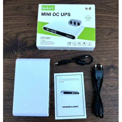 Джерело безперебійного живлення для роутера Giant Mini DC UPS POE-532E 10400 мАг Білий (2104619295) Джерело безперебійного живлення для роутера Giant Mini DC UPS POE-532E 10400 мАг Білий (2104619295)