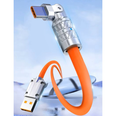 Зарядний кабель No Brand USB Type-C 1 м Помаранчевий (SH0000375) Зарядний кабель No Brand USB Type-C 1 м Помаранчевий (SH0000375)