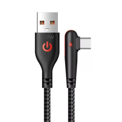 Кабель для швидкого заряджання No Brand USB Type C 1.5 м Чорний (SH0000410)