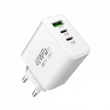 Зарядний пристрій No Brand PD + QC3.0 40W Білий (SH0000397)