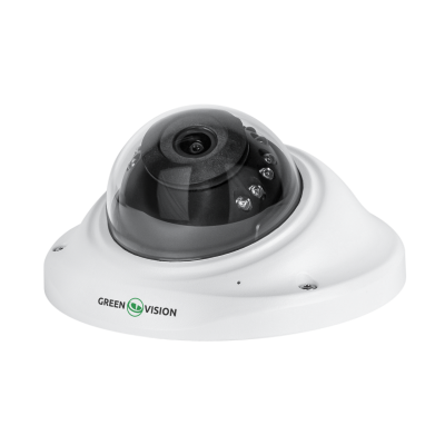 Антивандальна IP-камера GreenVision GV-164-IP-FM-DOA50-15 POE 5MP Lite Білий (11157)
