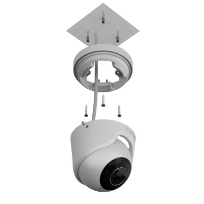 Проводная IP-камера Ajax TurretCam 5 Mp 4 mm Белый (11530) Проводная IP-камера Ajax TurretCam 5 Mp 4 mm Белый (11530)