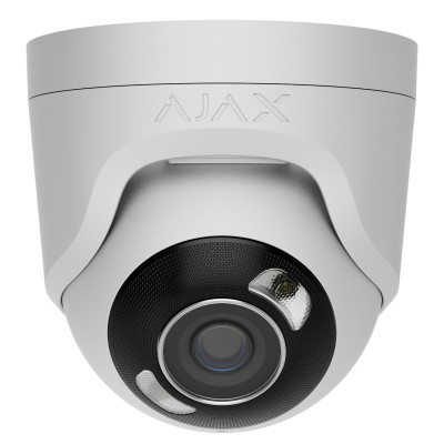 Проводная IP-камера Ajax TurretCam HL 8 Mp 2.8 mm Белый (12230) Проводная IP-камера Ajax TurretCam HL 8 Mp 2.8 mm Белый (12230)