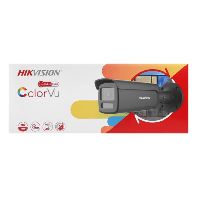 IP відеокамера Hikvision DS-2CD2T47G3-LIY 4МП ColorVu 2.8мм Чорний (12475)