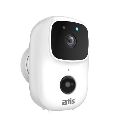 Автономная Wi-Fi IP-видеокамера Atis AI-143BT Tuya Smart 2 Мп Белый (12515)