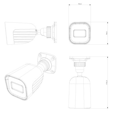 IP-видеокамера Provision ISR I2-320IPSN-28-V4 2.8 мм 2 Мп Белый (12528) IP-видеокамера Provision ISR I2-320IPSN-28-V4 2.8 мм 2 Мп Белый (12528)