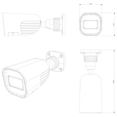 IP-видеокамера Provision ISR BMH-340IPSN-MVF 2.8-12 мм 4 Мп Белый (12557) IP-видеокамера Provision ISR BMH-340IPSN-MVF 2.8-12 мм 4 Мп Белый (12557)