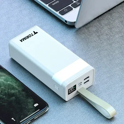 Зовнішній акумулятор Power Bank Torima 30000 mAh 22.5W White (3_07998) Зовнішній акумулятор Power Bank Torima 30000 mAh 22.5W White (3_07998)