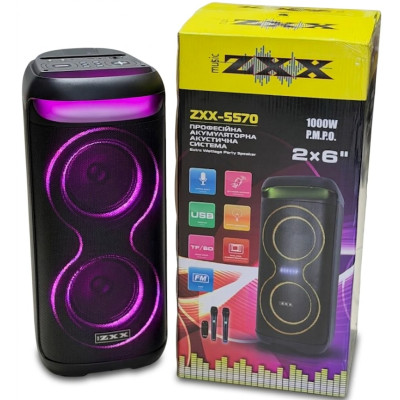 Портативная колонка No Brand ZXX-5570 30 Вт Черный (2104619412) Портативная колонка No Brand ZXX-5570 30 Вт Черный (2104619412)