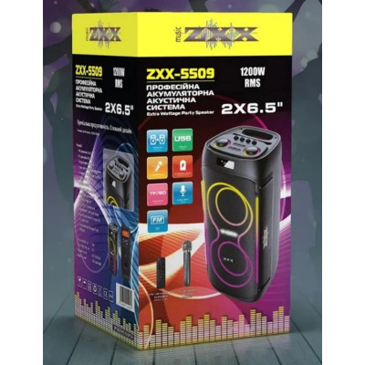 Портативная колонка No Brand ZXX-5509 1200 Вт Черный (2104619414) Портативная колонка No Brand ZXX-5509 1200 Вт Черный (2104619414)