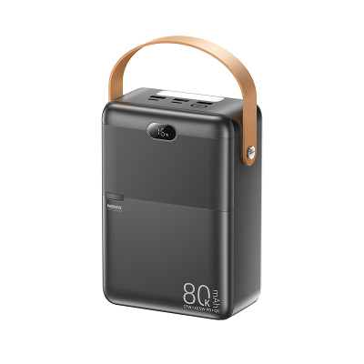 Павербанк Remax RPP-118 Piloteer Series 80000 мАч до 27 Вт USB-C USB-A PD QC Черный (2266)