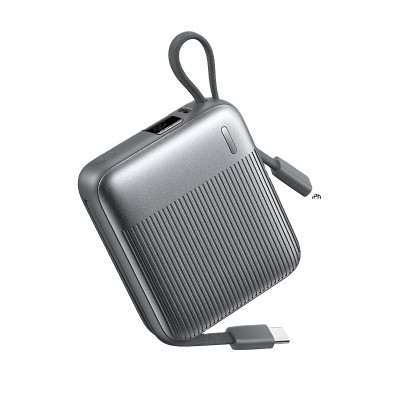Павербанк Remax FC-05 10000 мАч 22.5 Вт USB-C Lightning PD QC Серый (2267)