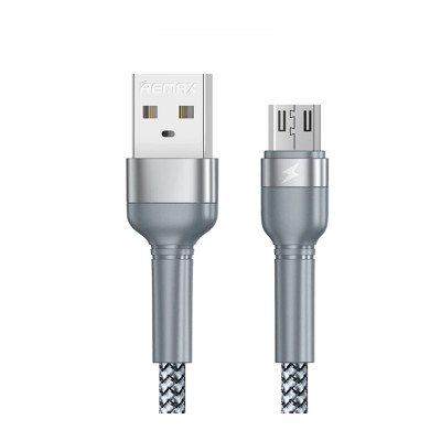 Кабель для зарядки Remax Jany RC-124m USB 2.0 - micro USB 2.4A 1 м Серебристый (2269) Кабель для зарядки Remax Jany RC-124m USB 2.0 - micro USB 2.4A 1 м Серебристый (2269)