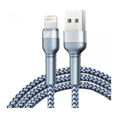 Кабель для зарядки Remax Jany RC-124i USB - Lightning 8-pin 1 м Серебристый (2271) Кабель для зарядки Remax Jany RC-124i USB - Lightning 8-pin 1 м Серебристый (2271)