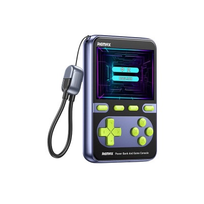 Павербанк и игровая консоль Remax FCP-13 10000 мАч 20Вт USB-C Lightning PD QC Синий (2280)