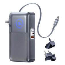 Павербанк-адаптер Remax CP-5 EU UK 10000 мАч 35 Вт USB-C USB-A PD QC Черный (2319)