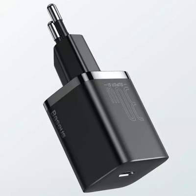 Зарядное устройство BASEUS CCSUP-J Super Si Quick Charger 30W 1Type-C Black (00000049197_2) Зарядное устройство BASEUS CCSUP-J Super Si Quick Charger 30W 1Type-C Black (00000049197_2)
