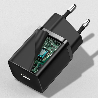 Зарядное устройство BASEUS CCSUP-J Super Si Quick Charger 30W 1Type-C Black (00000049197_2) Зарядное устройство BASEUS CCSUP-J Super Si Quick Charger 30W 1Type-C Black (00000049197_2)