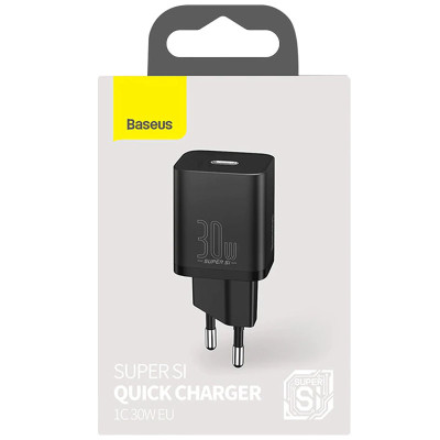 Зарядное устройство BASEUS CCSUP-J Super Si Quick Charger 30W 1Type-C Black (00000049197_2) Зарядное устройство BASEUS CCSUP-J Super Si Quick Charger 30W 1Type-C Black (00000049197_2)