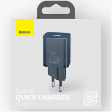 Зарядний пристрій BASEUS CCSUP-B Super Si Quick Charger 20W 1Type-C Blue (00000049196_3)