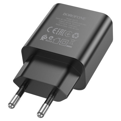 Зарядное устройство Borofone BA71A Power Type-C PD20W Black (00000066701_2) Зарядное устройство Borofone BA71A Power Type-C PD20W Black (00000066701_2)
